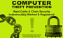 computer security theft prevention - window sticker